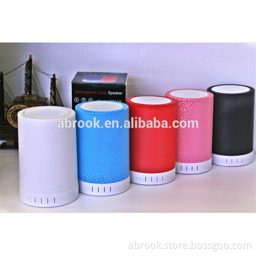 2016 New touch senser bluetooth speaker with led light